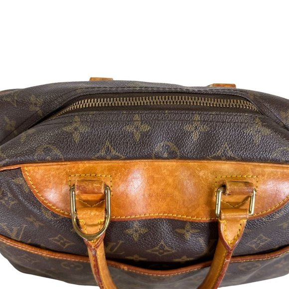 Authentic Louis Vuitton Satchel Bag Deauville Monogram Used LV Handbag Vintage - Picture 8 of 13